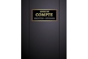 livre de compte: Cahier recettes dépenses | Carnet de tenue de comptes | Registre de comptabilite | Bilan Micro entrepreneurs