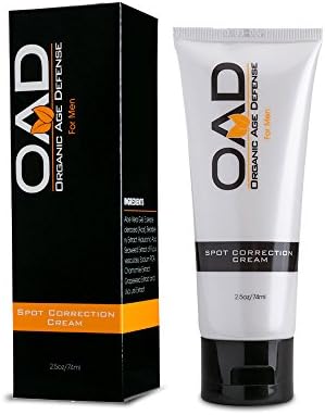 Organic Age Defense Spot Correction Cream for Men 100% All Natural Ingredients