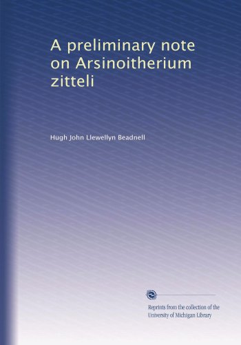 A preliminary note on Arsinoitherium zitteli