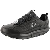 Skechers for Work Men's Liv Sr Brawney Health Care & Food Service Shoe, Black, 8 M US