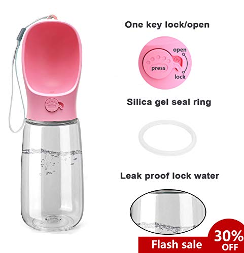 Kalimdor Dog Water Bottle, Leak Proof Portable Puppy Water Dispenser with Drinking Feeder for Pets Outdoor Walking… - Image 3