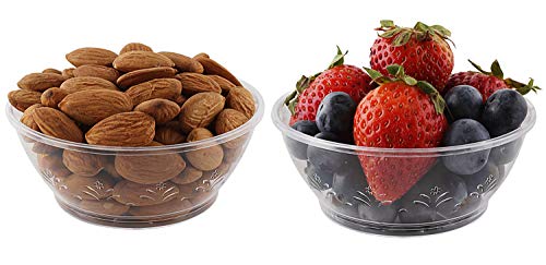 [100 Pack] 6 Ounce Hard Plastic Dessert Bowls, Small Clear Disposable Serving Dessert Cups. - Thumbnail 4