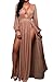 Happy Sailed Women Night Club Shimmer Slit Goddess Slit Dress, Medium Pink