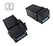 Poyiccot USB 3.0 Keystone Jack Inserts, (2-Pack) USB to USB Adapters Female to Female Connector for Wall Plate Outlet Panel-Black