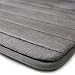 FINDNEW Non-Slip Memory Foam Bath Mat Stripe Style Soft Touch Microfiber Bathroom Rugs with Anti-Skid Bottom,Absorbent&Comfortable,Quickly Drying(Grey, 20