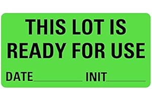 This LOT is Ready for USE Medical Labels LV-MQC17 | LabelValue