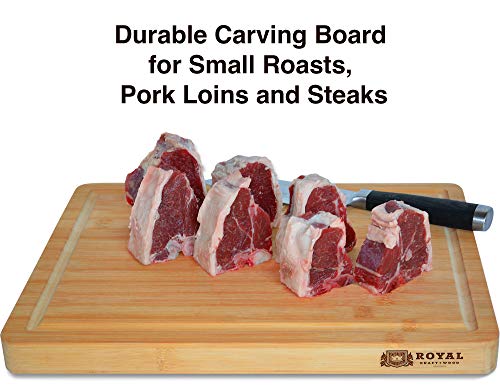 image for Royal Craft Wood Thick Bamboo Wood Cutting Board/Kitchen Butcher Block