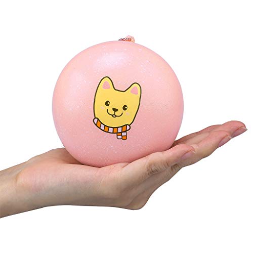 Naiflowers Mochi Squishies Toys, Mini Mochi Squishys Toys Party Favors Bread Pendant Scented Charm Slow Rising Collection Squeeze Squishies Kawaii Stress Reliever Toys for Kids Babies (Pink)