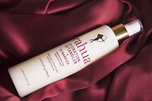 Rahua Hydration Detangler + UV Barrier - Leave-In Spray for All Hair Types - Vegan Heat Protectant and Anti-Frizz Mist with Morete Oil, Sacha Inchi and Mango - Color Safe - 6.5 Fl Oz