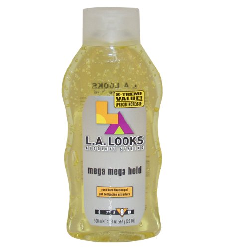 Mega Mega Hold Styling Gel by L.A. Looks for Unisex Gel, 20 Ounce