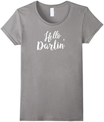Womens Hello Darlin' Women's T-Shirt Large Slate