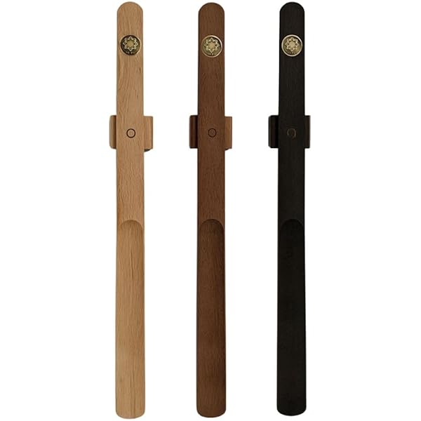 ENA Living Beechwood Shoe Horn, 21.6" Long Handle For Seniors, Smooth