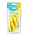 TEPE Interdental Brush Angle, Angled Dental Brush for Teeth Cleaning, Pack of 6, 0.7 mm, Medium Gaps, Yellow, Size 4