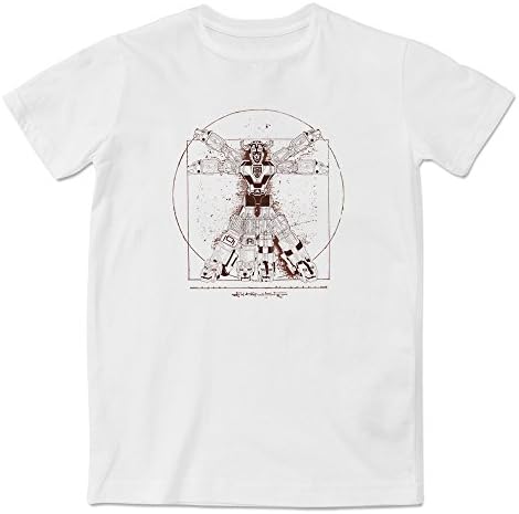Apexshell Men's and Women's Modal&Cotton Graphic T-Shirt, Vitruvian Short Sleeve Tees