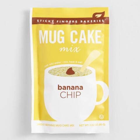 Sticky Fingers Banana Chocolate Chip Mug Cake Mix Set of 4