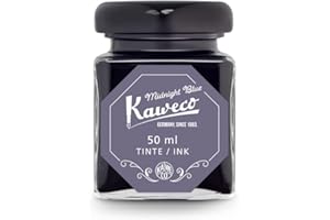 Kaweco Ink Bottle 50 ml/ 1.7 oz Midnight Blue I Premium Ink for Fountain Pen in Ink Glass I Ink Bottle with Kaweco Quality Seal I Vegan Cruelty Free Water Soluble Calligraphy Lettering Writing Ink