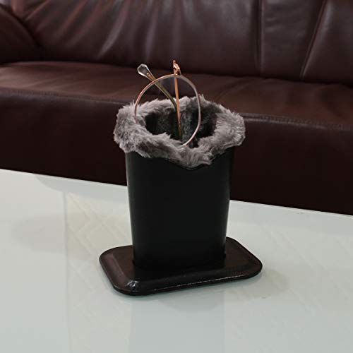 Bleiou Pack of 2 Soft Plush Lined Eyeglasses Holder Stand Protective Glasses Holder Stand (Style G) - Thumbnail 5