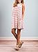 ZESICA Women's Crew Neck Sleeveless Striped Pocket Loose Swing T Shirt Tunic Dress
