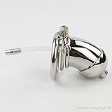 NEW Male Chastity Device Sex Slave Penis Lock Anti-Erection Cock Cage With Removable Urethral Sounds Catheter Spiked Ring Sex Toys For Men