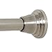 Zenna Home Deluxe Shower Curtain Tension Rod, Satin Nickel