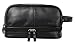 WODISON Vintage PU Leather Mens Travel Toiletry Bag Shaving Dopp Kits Organizer with Gift Box Black，Christmas Gifts Idea for Men