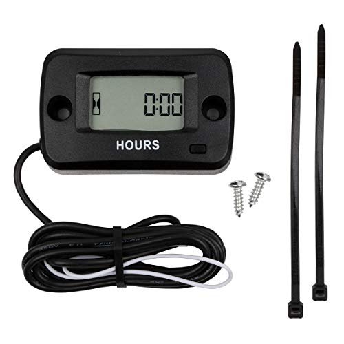 AIMILAR Digital Re-settable Maintenance Hour Meter for Gas Engine Cropper Generator Lawn Mower RV ATV Dirt Bike Motocross Boat Tractor - Thumbnail 2