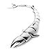 Goth Punk Novelty Stainless Steel Shark Design Bracelet Unisex Wristband Gift