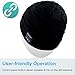 Mydeal Washable Winter Mens Womens Hat Bluetooth Beanie Running Cap with Wireless Stereo Headphones Mic Hands Free Rechargeable Battery Compatible with Cellphones iPhone Android Laptop Tablet - Black