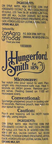 J Hungerford Smith Portion Control Topping, Chocolate Fudge, 1.5 Ounce (Pack of 96)