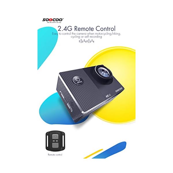 SOOCOO F91R Action Kamera Ultra HD 4K 48MP WiFi Wasserdicht Sport Tauchen Cam Touchscreen 30M Wasserdicht Sport… – Bild 3