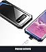 Poetic Galaxy S10 Plus Rugged Clear Case, Full-Body Hybrid Bumper Cover, Support Wireless Charging, Without Built-in-Screen Protector, Guardian Series, Case for Samsung Galaxy S10 Plus 2019, Blue