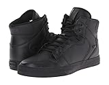 Supra TUF Vaider Skate Shoe - Men's Black Satin TUF, 10.0