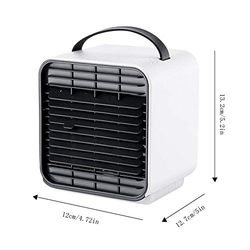 Tawcal Small Portable Air Conditioner,Evaporative Air Cooler, Air Cooler Mini Air Purifier Humidifier with LED Light, Portable Handle and Night Light, for Family Room Office Outdoors