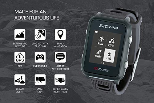 iD.FREE GPS multisporthorloge voor outdoor en navigatie, smart notifications, geocaching, hartslagmeting op de pols… - Image 5