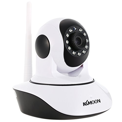 KKmoon Wireless Wifi 720P HD H.264 P2P 1MP AP IP CCTV Network Home Surveillance IR Security Camera P/T Webcam with TF Card Slot