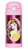 Thermos FUNtainer Vacuum Insulated Stainless Steel Kids Drinkware Bottle with Straw, 10oz - Tasteless and Odorless, BPA-Free, Portable & Great for Children, Travel & Lunchboxes – Disney Princess