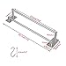 Sumnacon 15.6 Inch 2 Bars Self Adhesive Towel Bar Racks - Stainless Steel Bath Towel Holder Organizer with 3 Hooks, Contemporary Style Brushed Finish Towel Bar Holder for Bathroom Kitchen Bedroom