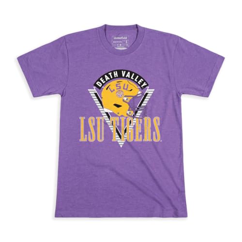 Homefield LSU Tigers Officially-Licensed College T-Shirt - Premium Soft 90s Tri…