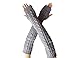 Yacun Women's Knitted Stretchy Long Sleeve Fingerless Gloves- Arm Warmers Grey