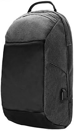 Ekphero Men Anti Theft Backpack Hiking Casual Multi Pocket Travel Bag with USB Charging Port (black)