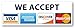We Accept Credit Cards AmEx Visa MasterCard Discover Decals Sticker Logo Sign for Stores & Businesses (8