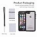 OUNNE iPhone 6/6s Waterproof Case, IP68 Certified with Touch ID Underwater Full Body Cover SandProof Shockproof Snowproof for iPhone 6/6s (Clear)