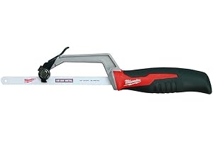 Milwaukee 48-22-0012 Compact Hand Operated Hack Saw w/ Tool-Less Blade Change (10 Inch Blade Included)