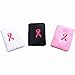 COOLOMG (Pack of 2) 3.5Inch Cotton Towel Wrist Sweatband Wristbands Breast Cancer Awareness Pink Ribbon in 3 Colors
