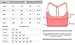 Queenie Ke Women's Light Support Cross Back Wirefree Pad Yoga Sports Bra Size S Color Pink