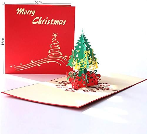 新しいクリスtoyマス 3d ポップアップグリーティングカード結婚式誕生日クリスマスポストカードプレゼント