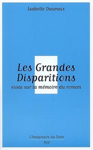 Les  grandes disparitions
