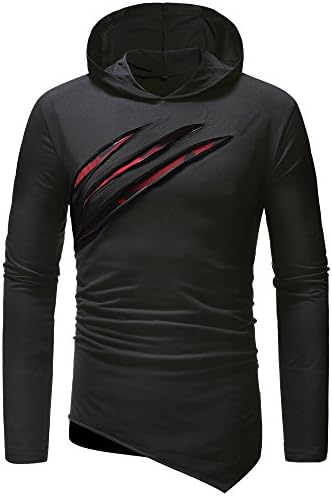 TWIFER Men's Hooded Sweatshirt Pure Color Camouflage Stitching Hoodie Long Sleeve Shirt Top Blouse Loose Fit Cool Hoodies Daily Leisure Suit Handsome Cool T-Shirt