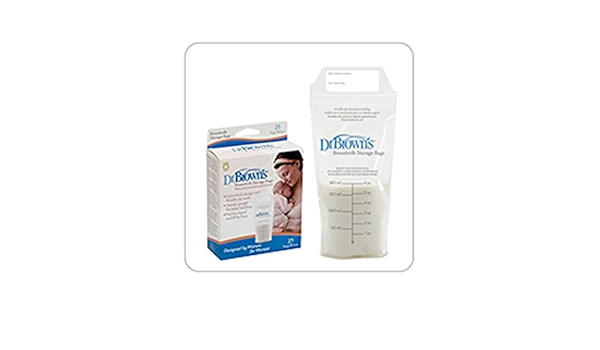 Bolsas para leche materna Dr Browns 25 unds 170 ml : Amazon ...