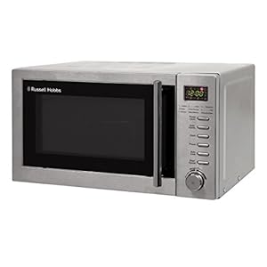 Russell-Hobbs-RHM2031-20-L-800-W-Stainless-Steel-Digital-Grill-Microwave-with-5-Power-Levels-1000-W-Grill-Power-Automatic-Defrost-8-Auto-Cook-Menus-Clock-Timer-Easy-Clean Russell Hobbs RHM2031 20 L 800 W Stainless Steel Digital Grill Microwave with 5 Power Levels, 1000 W Grill Power…